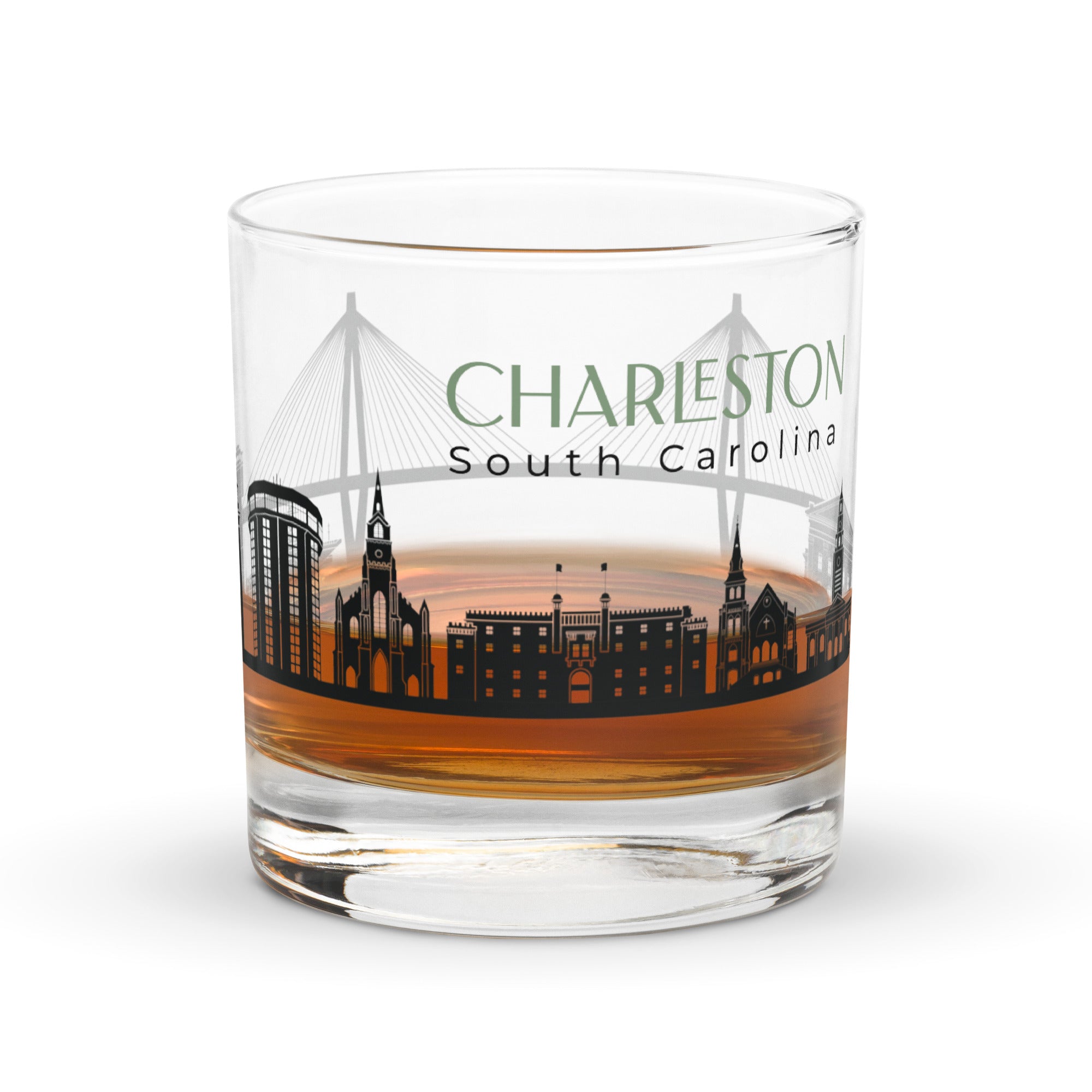 Charleston Skyline Rocks glass