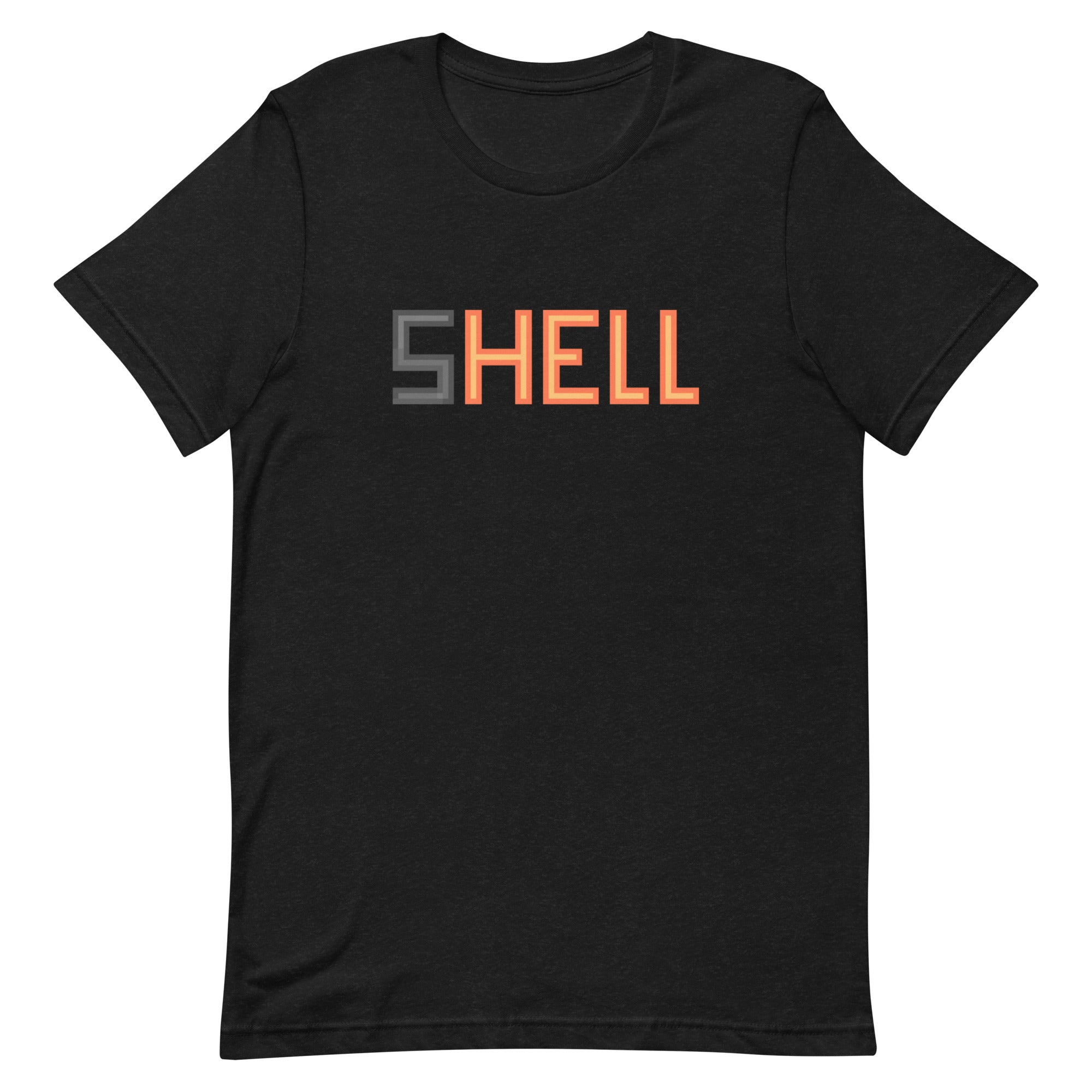 Pixelated Back Hell Station Unisex t-shirt