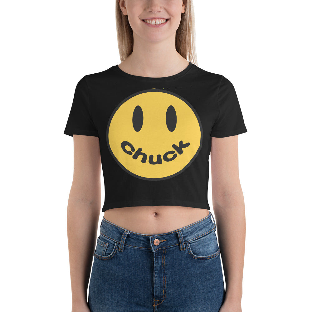 Smiley Chuck Women’s Crop Tee