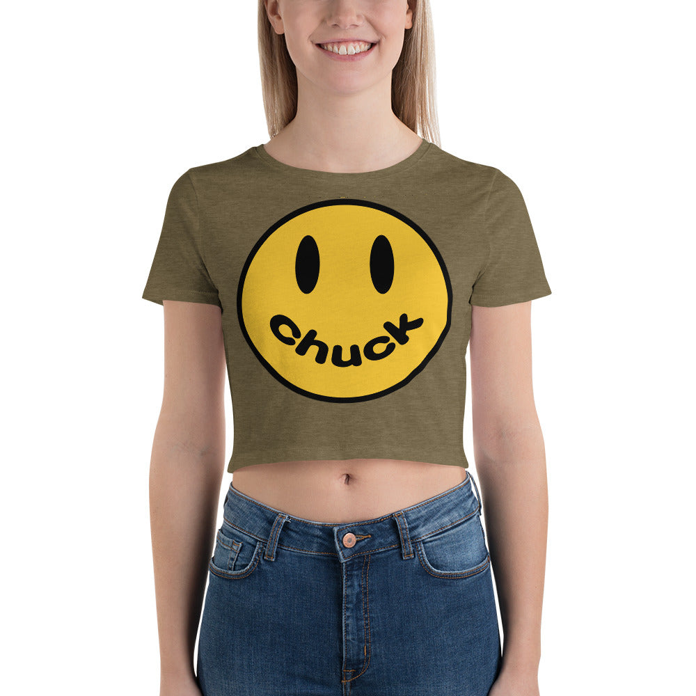 Smiley Chuck Women’s Crop Tee