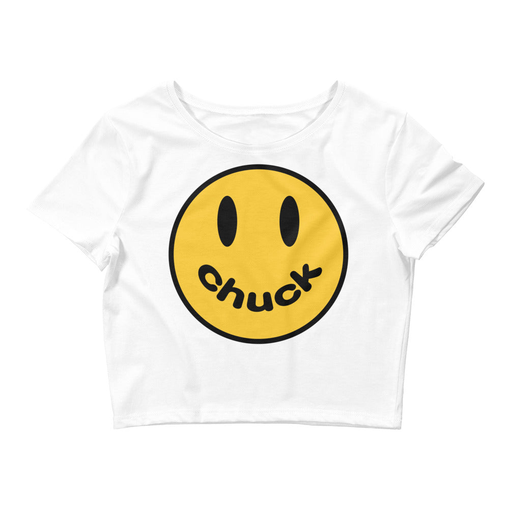 Smiley Chuck Women’s Crop Tee