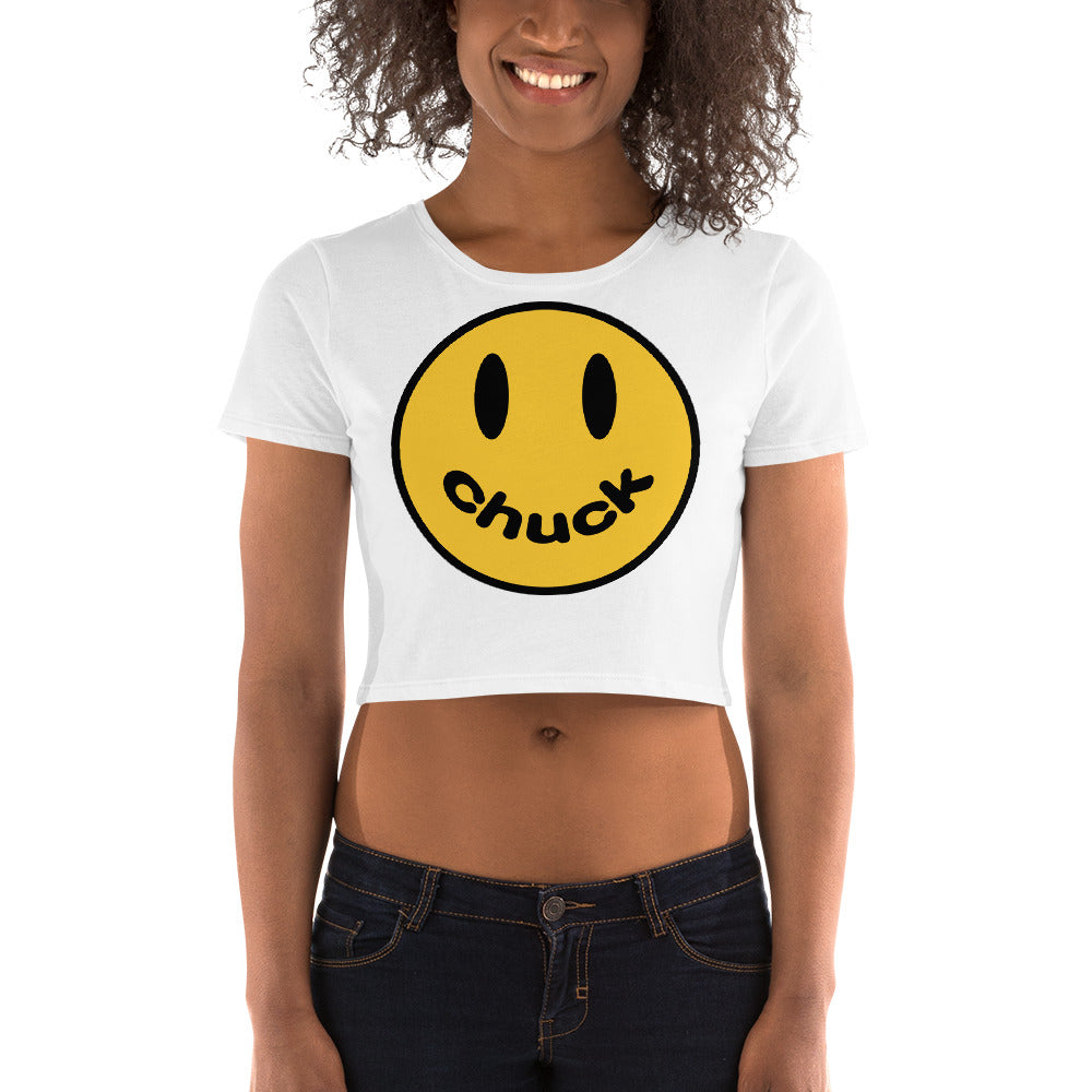 Smiley Chuck Women’s Crop Tee