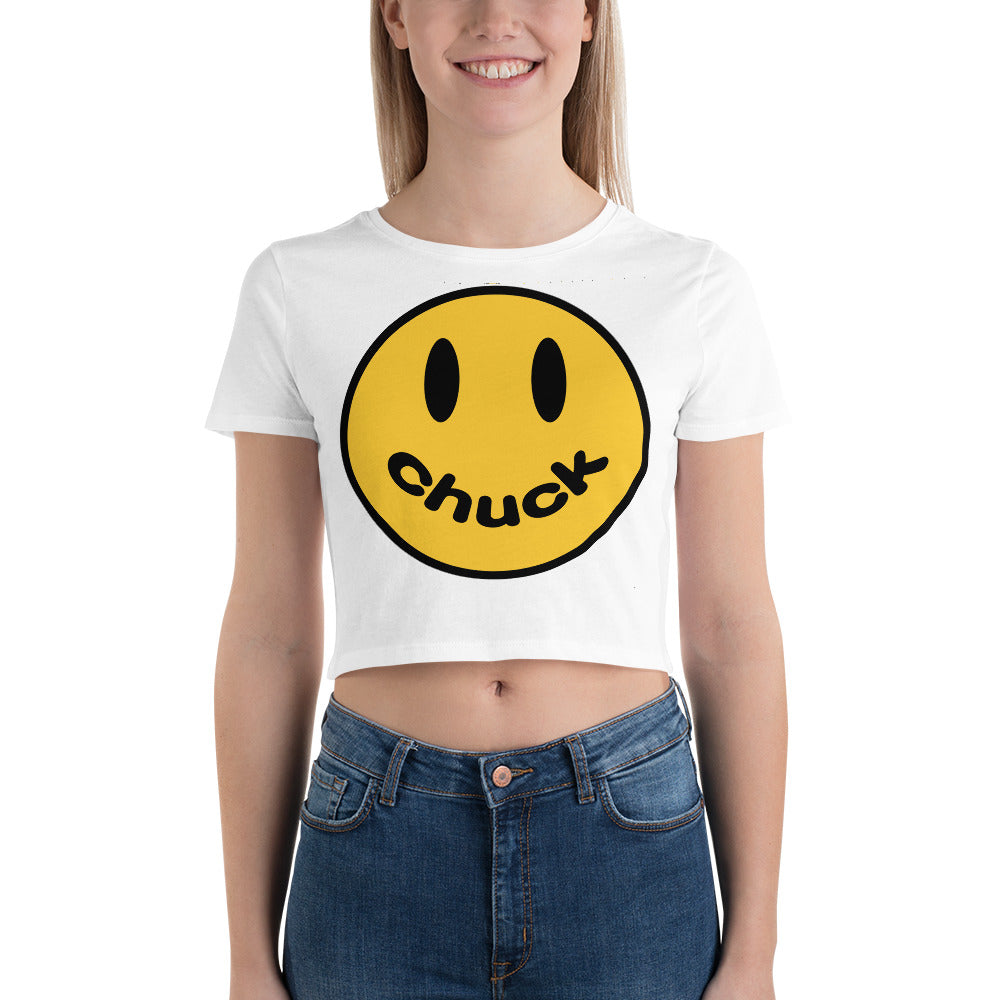 Smiley Chuck Women’s Crop Tee