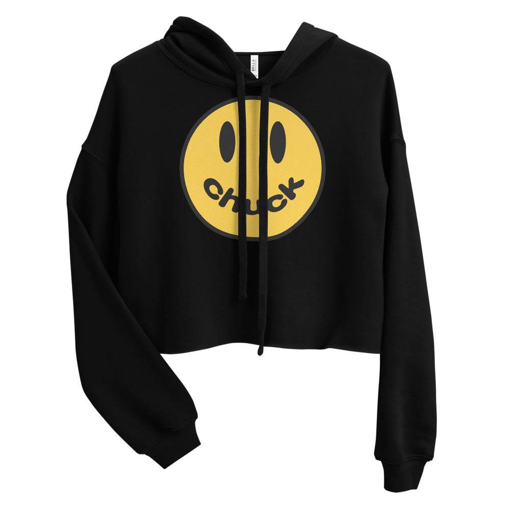 Smiley Chuck Crop Hoodie