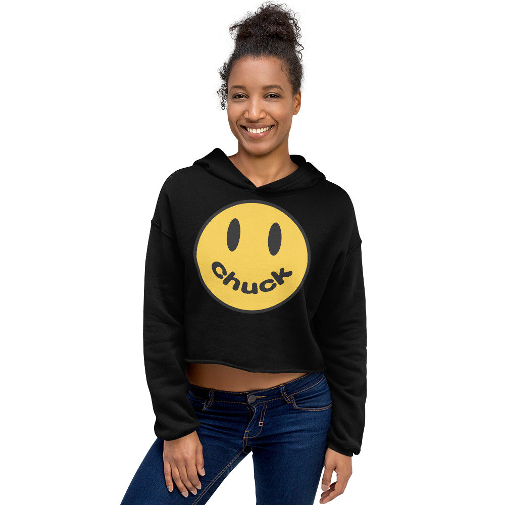 Smiley Chuck Crop Hoodie