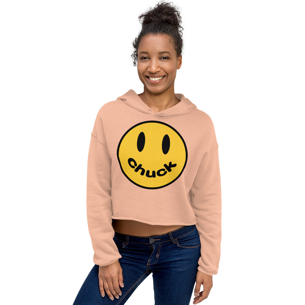 Smiley Chuck Crop Hoodie