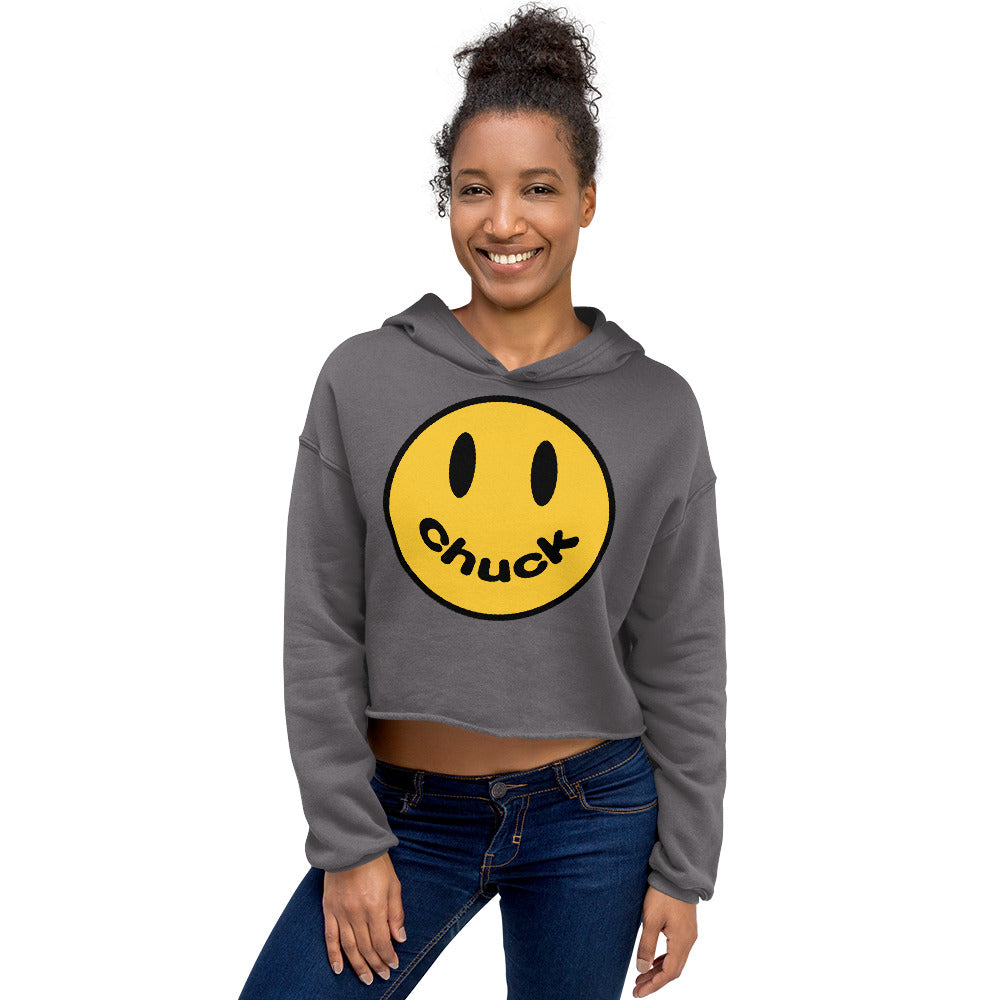 Smiley Chuck Crop Hoodie