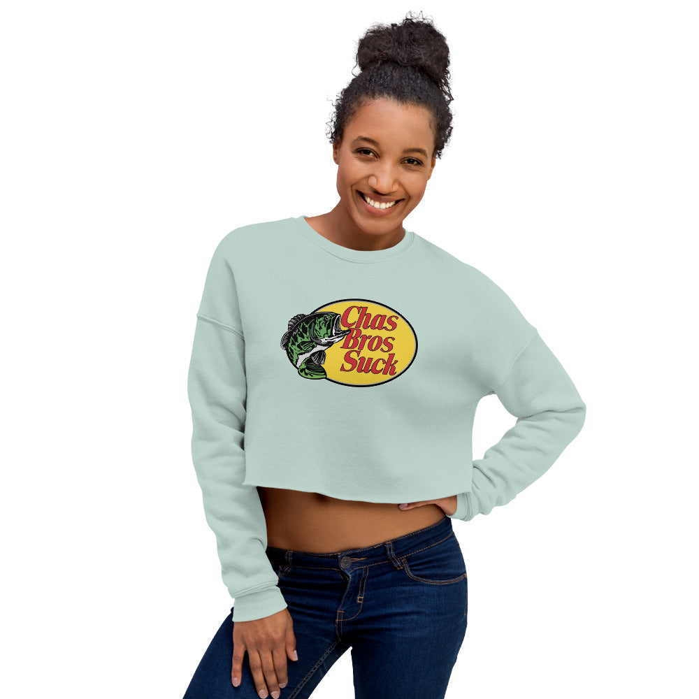 Chas Bros Suck Crop Sweatshirt