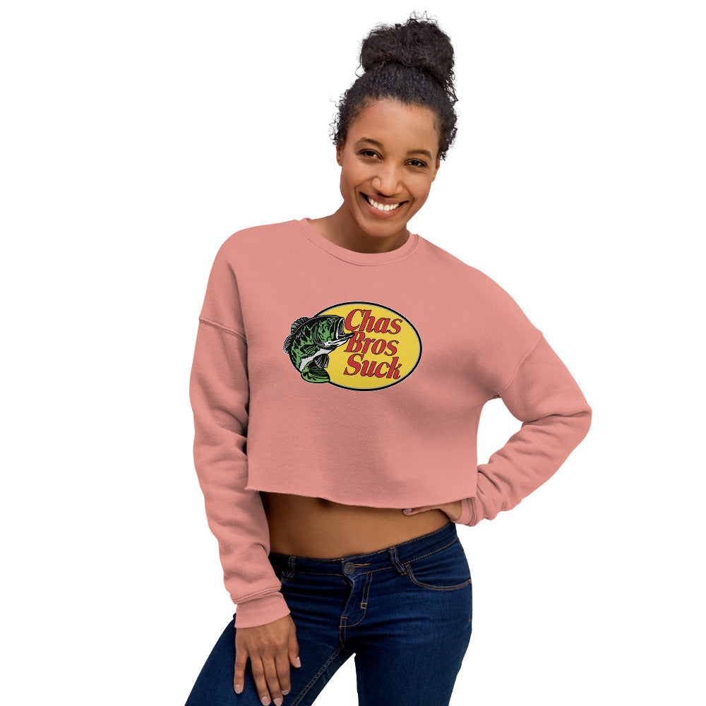 Chas Bros Suck Crop Sweatshirt